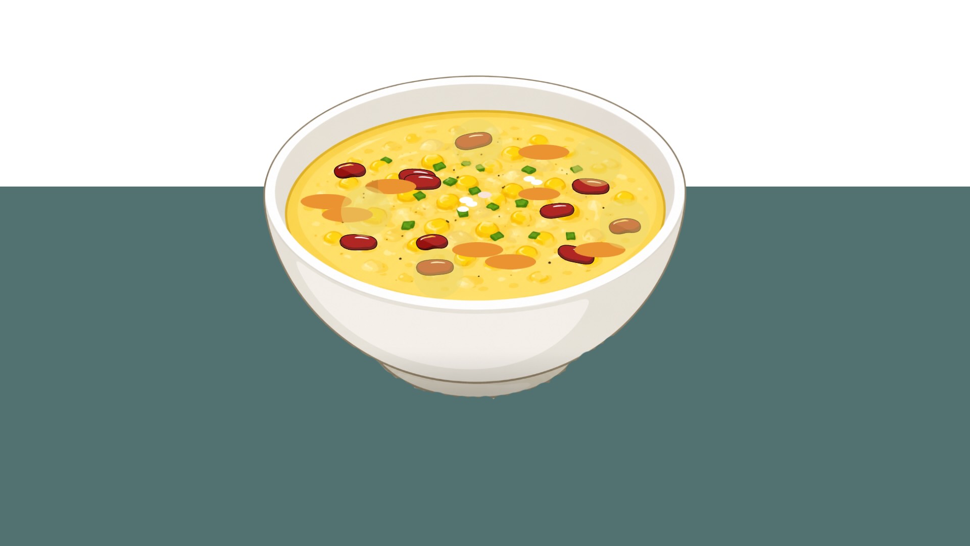 Illustration of Mohawk corn soup